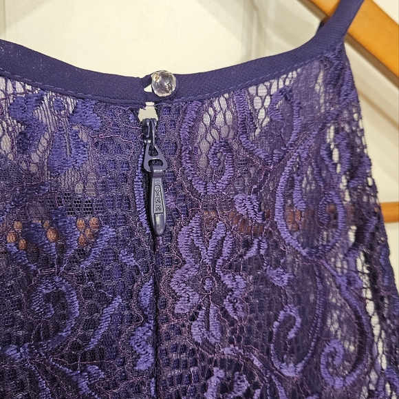 JJs House Purple Halter Formal Dress Womens Size 6 - Picture 5 of 9